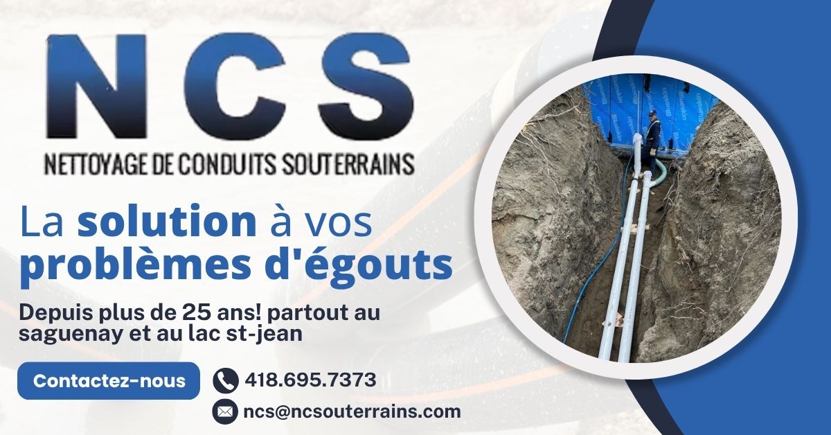 Nettoyage de Conduits Souterrains