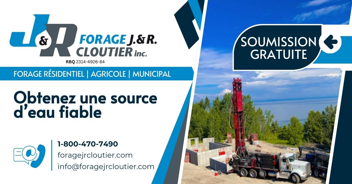 forage jr cloutier - forage résidentiel, agricole, municipal