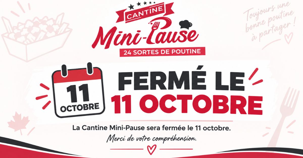 Cantine Mini Pause octobre