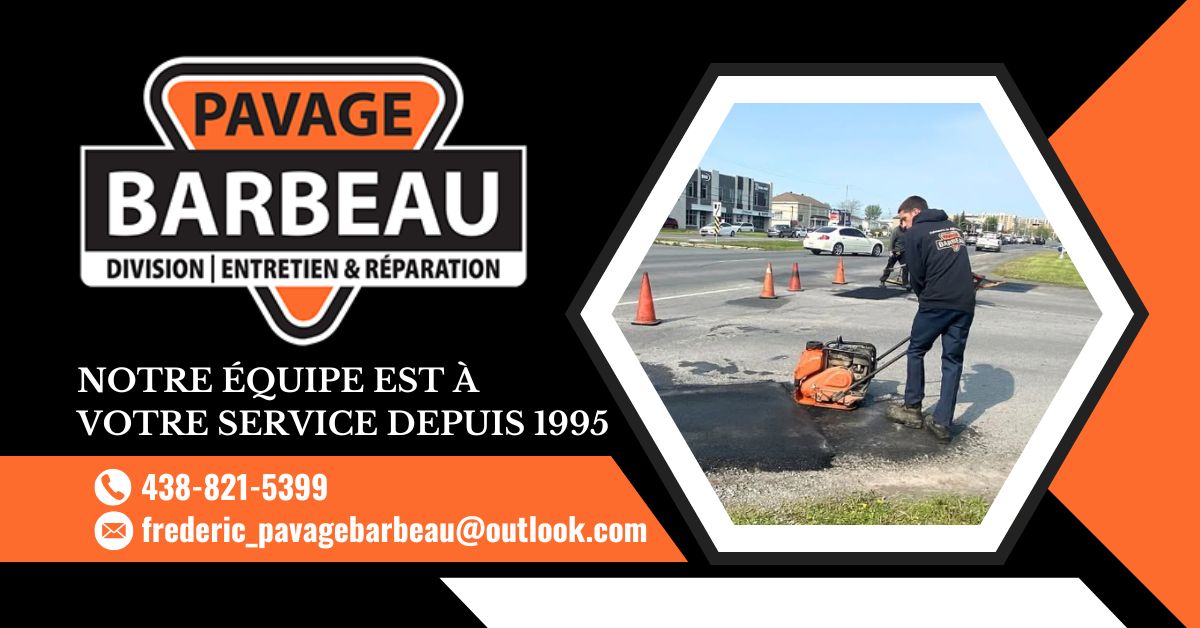 entrepreneur en pavage asphaltage chambly