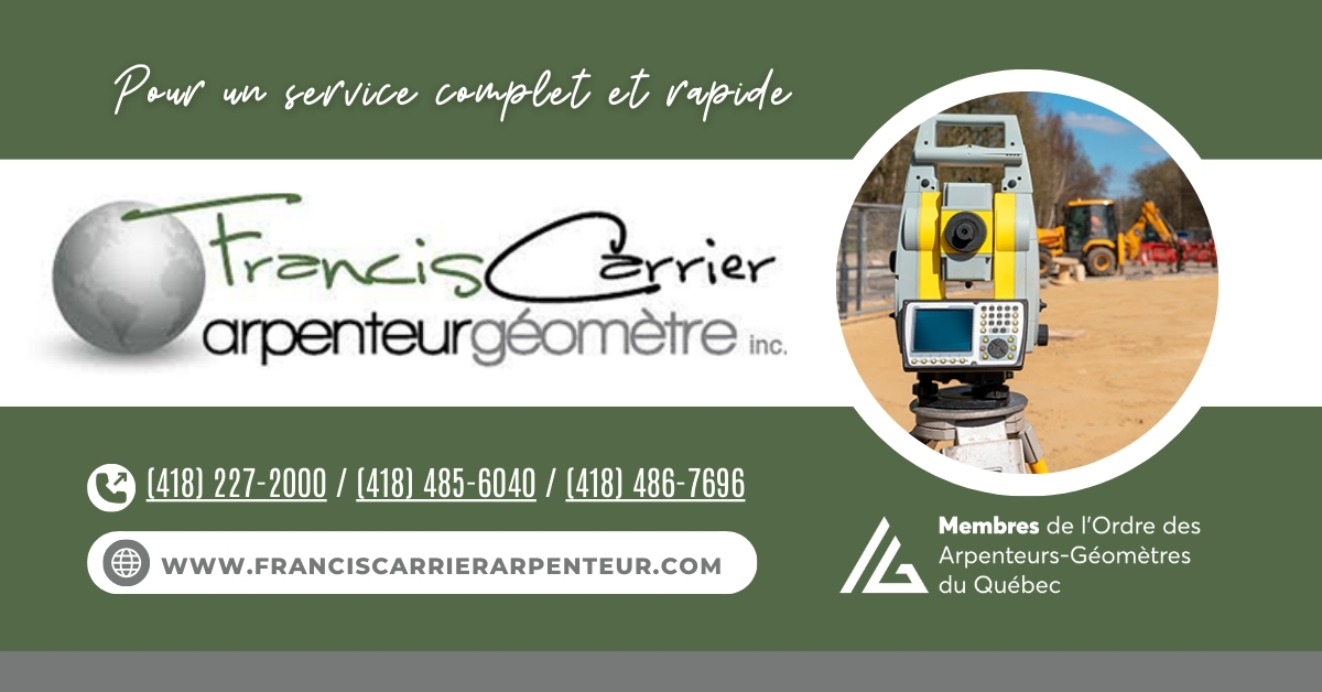 Francis Carrier Arpenteur Géomètre