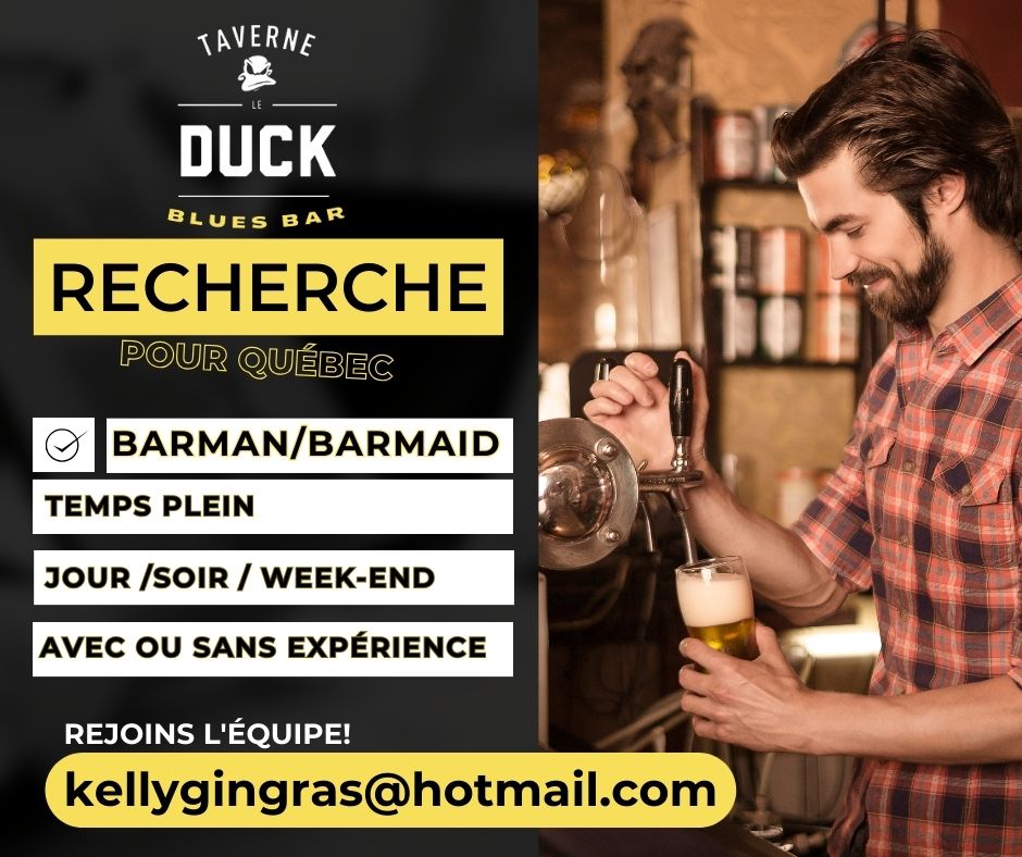 Emploi Barman | Barmaid