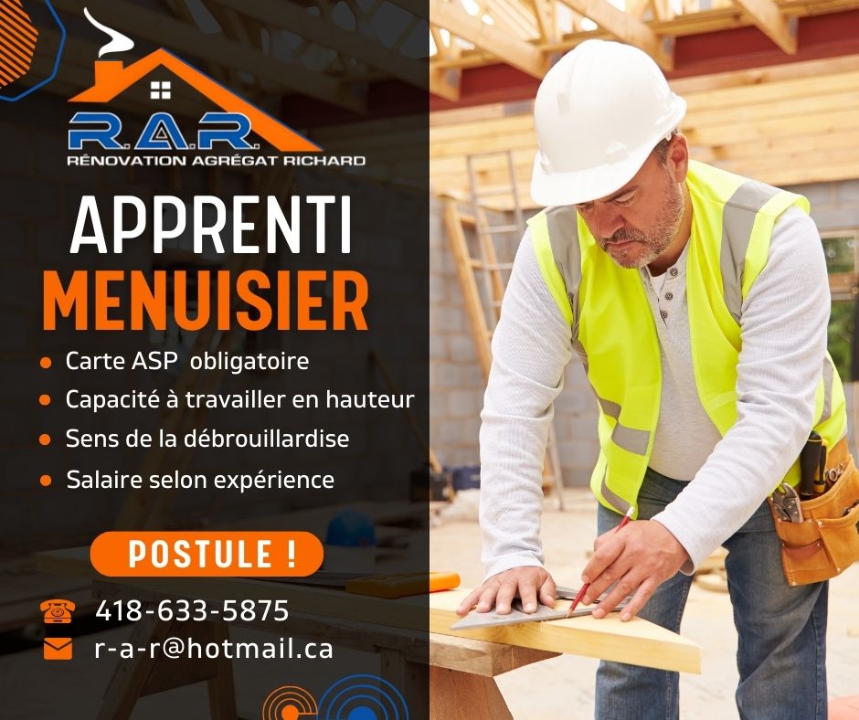 Emploi Apprenti Menuisier