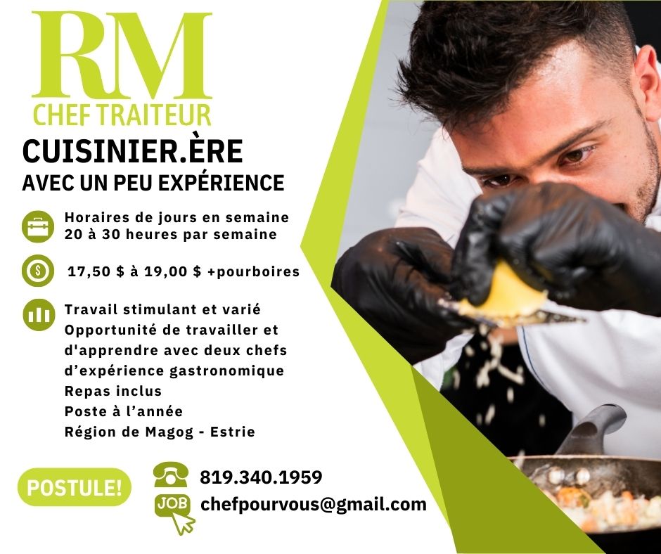 Emploi Cuisinier(ère) avec expérience 